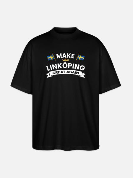 Linköping Stronger cohesion - Stanley/Stella Oversized Unisex Organic T-shirt Blaster 2.0 - black