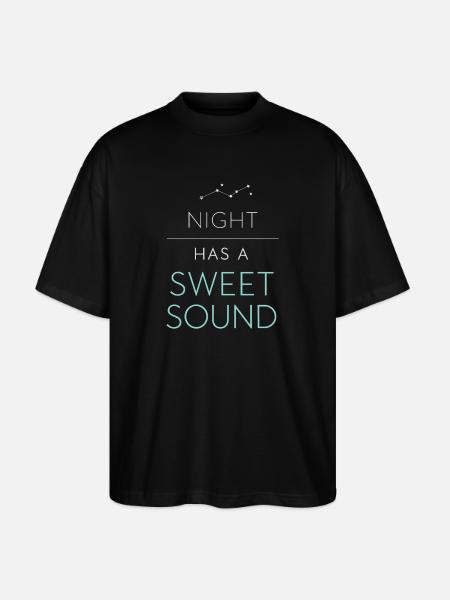 Night boating with - Stanley/Stella Oversized Unisex Organic T-shirt Blaster 2.0 - black