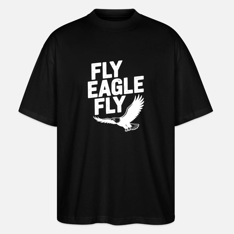 Fly Eagle Fly - Stanley/Stella Oversized Unisex Organic T-shirt Blaster 2.0 - black