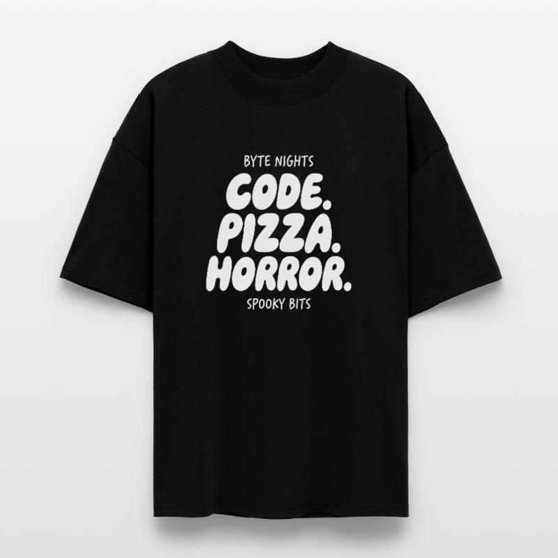 Byte Nights : Code Pizza Horror T-shirt bio Blaster 2.0 coupe oversize Stanley/Stella Unisexe