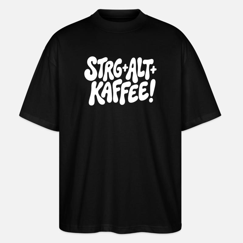Ctrl Alt Coffee Design - T-shirt bio Blaster 2.0 coupe oversize Stanley/Stella Unisexe - noir