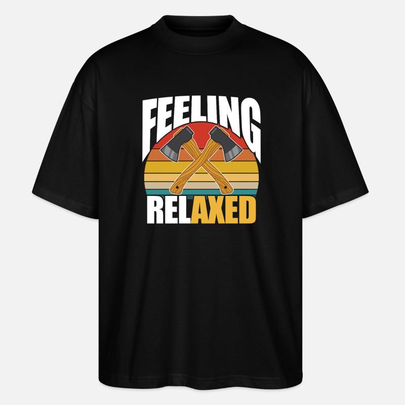 Sich entspannt fühlen - Stanley/Stella Oversized Unisex Bio T-Shirt Blaster 2.0 - Schwarz