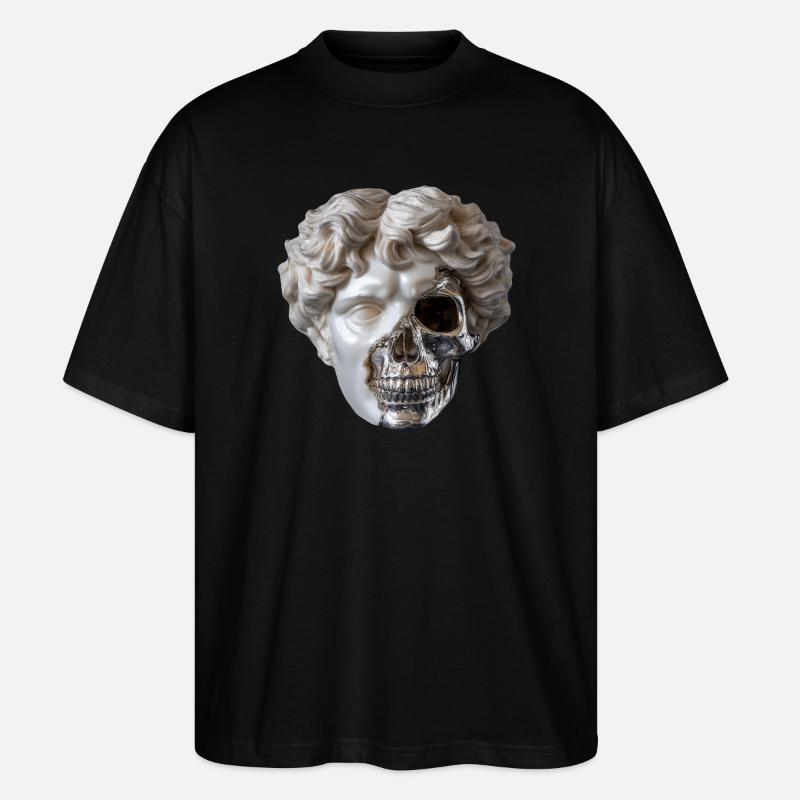 Klassik trifft Stahlskull - Stanley/Stella Oversized Unisex Bio T-Shirt Blaster 2.0 - Schwarz