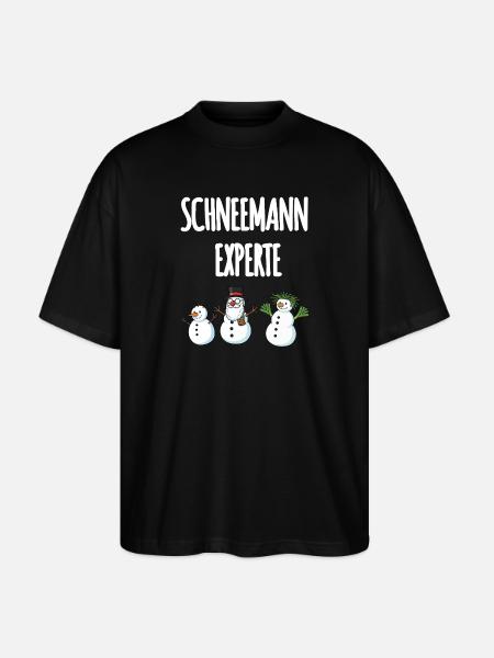 Schneemann Experte - Stanley/Stella Oversized Unisex Bio T-Shirt Blaster 2.0 - Schwarz