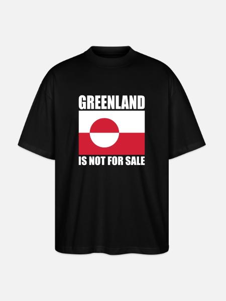 Le Groenland n’est pas à vendre - T-shirt bio Blaster 2.0 coupe oversize Stanley/Stella Unisexe - noir