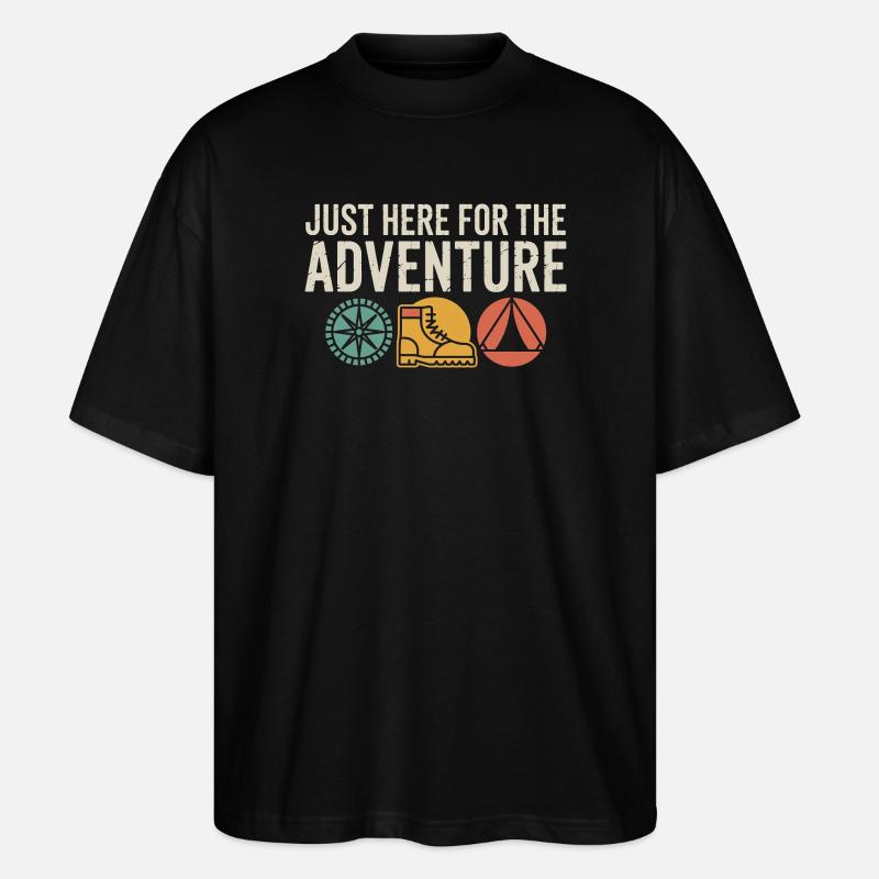 Adventure Boots Compass Tent - Stanley/Stella Oversized Unisex Organic T-shirt Blaster 2.0 - black
