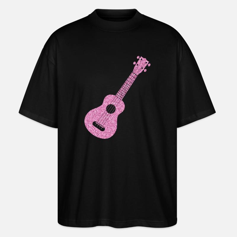 Hawaiian Ukulele Uke Diamonds - Stanley/Stella Oversized Unisex Bio T-Shirt Blaster 2.0 - Schwarz