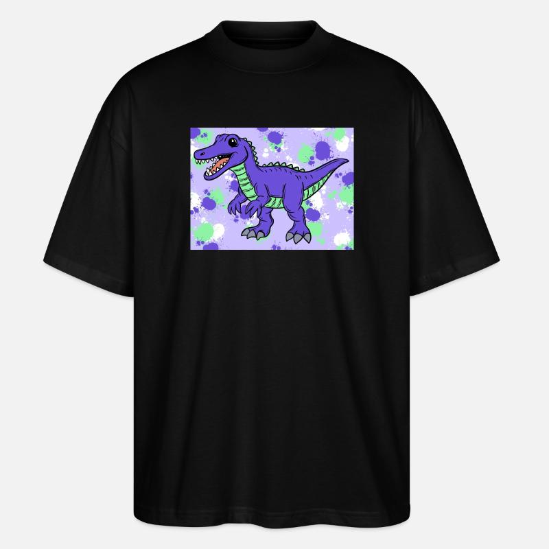 Baryonyx Dino - T-shirt bio Blaster 2.0 coupe oversize Stanley/Stella Unisexe - noir