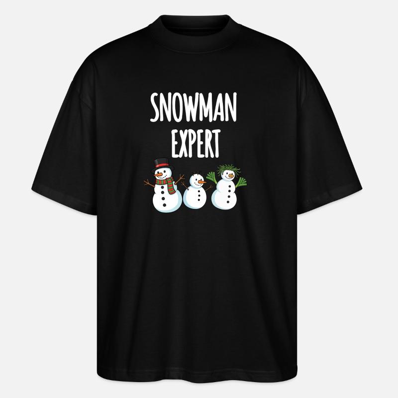 Snowman Expert - Stanley/Stella Oversized Unisex Bio T-Shirt Blaster 2.0 - Schwarz