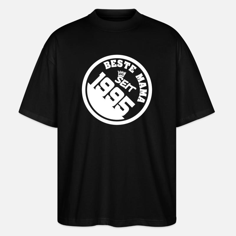 1995 - Stanley/Stella Oversized Unisex Bio T-Shirt Blaster 2.0 - Schwarz