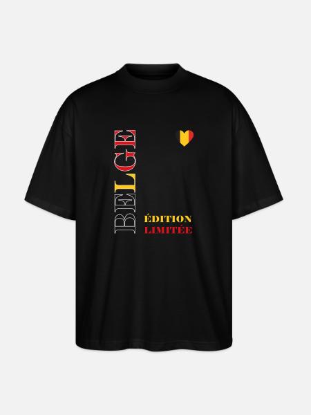 Belgium Limited Edition Graphic - Stanley/Stella Oversized Unisex Organic T-shirt Blaster 2.0 - black