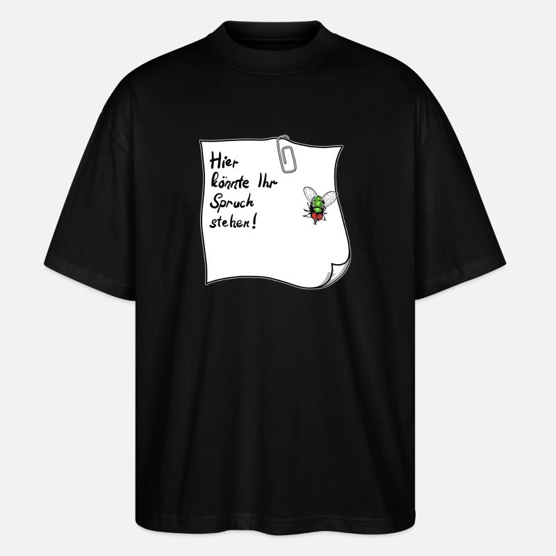 Notes – This could be your saying - Stanley/Stella Oversized Unisex Organic T-shirt Blaster 2.0 - black