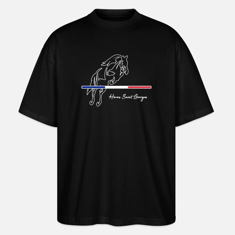 HSGsansfond2 - Stanley/Stella Oversized Unisex Bio T-Shirt Blaster 2.0 - Schwarz