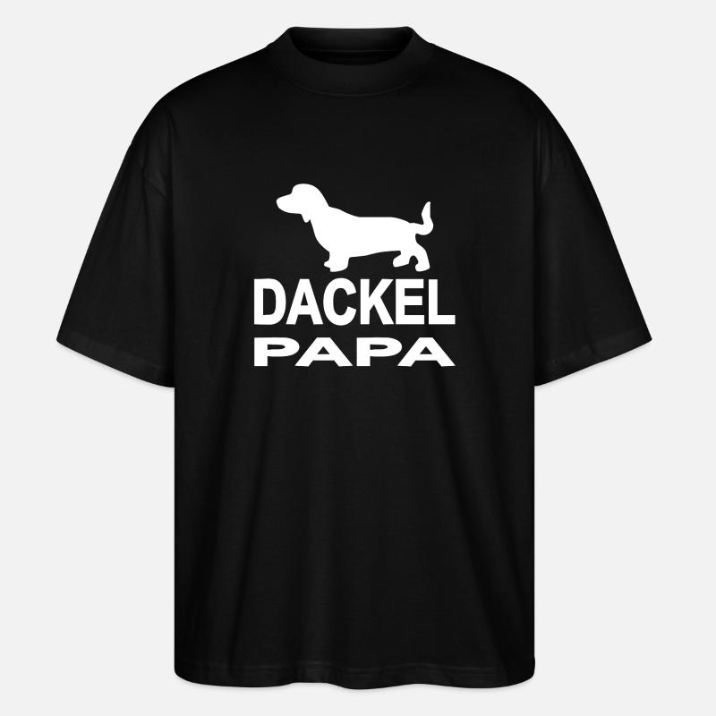Dackel - Stanley/Stella Oversized Unisex Bio T-Shirt Blaster 2.0 - Schwarz