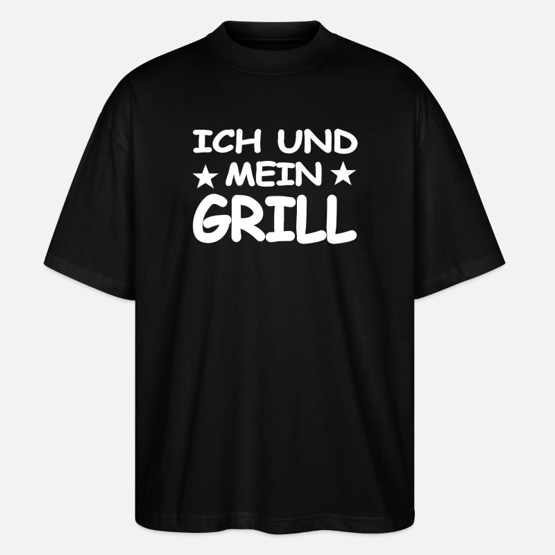 Grillen - Stanley/Stella Oversized Unisex Bio T-Shirt Blaster 2.0 - Schwarz