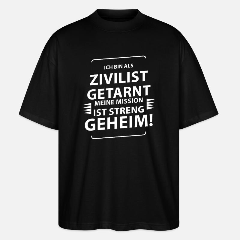 Costume de carnaval - T-shirt bio Blaster 2.0 coupe oversize Stanley/Stella Unisexe - noir
