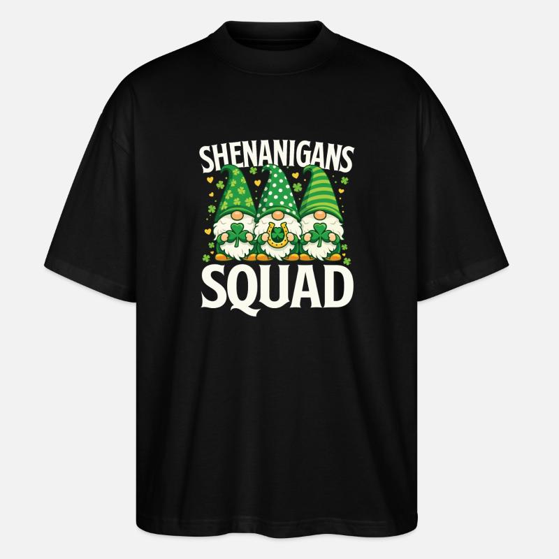Shenanigans Squad St Patrick’s Irish - Stanley/Stella Oversized Unisex Organic T-shirt Blaster 2.0 - black