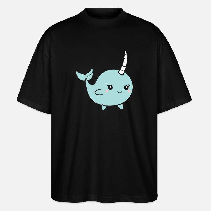 Narwal - Stanley/Stella Oversized Unisex Bio T-Shirt Blaster 2.0 - Schwarz