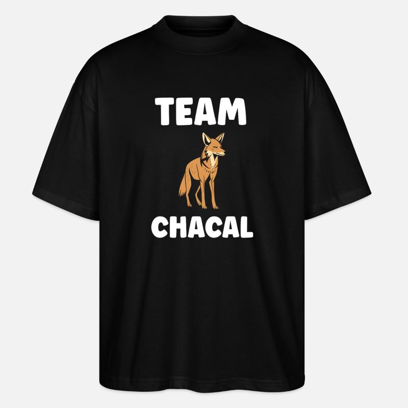 Schakal - Stanley/Stella Oversized Unisex Bio T-Shirt Blaster 2.0 - Schwarz