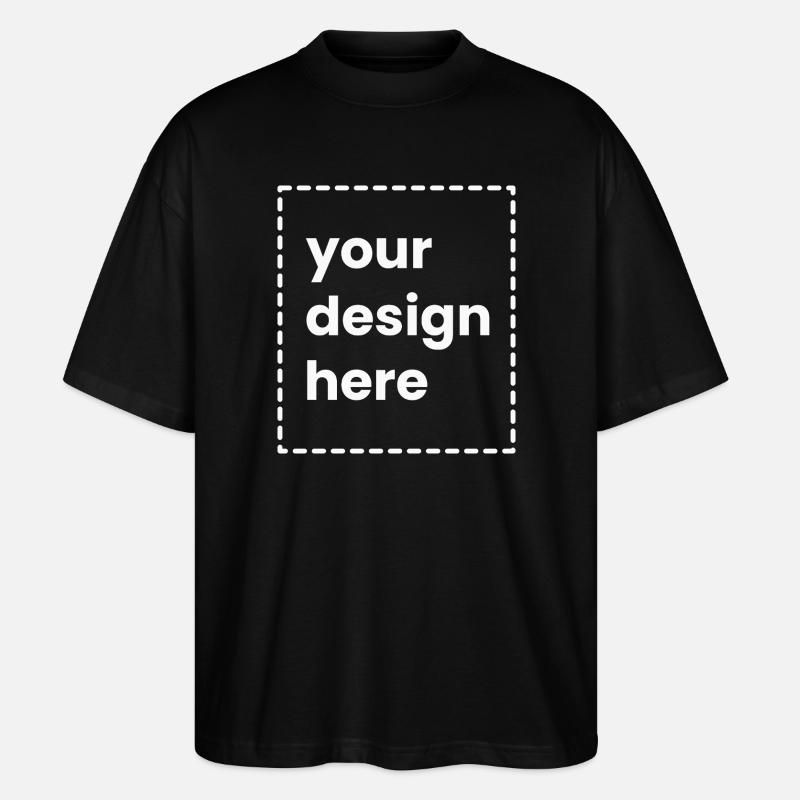 Ihr Design hier - Stanley/Stella Oversized Unisex Bio T-Shirt Blaster 2.0 - Schwarz