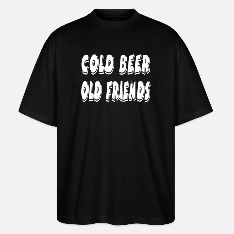 Bier - Stanley/Stella Oversized Unisex Bio T-Shirt Blaster 2.0 - Schwarz
