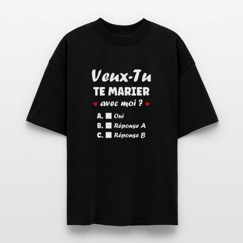 Interactive Wedding Proposal Stanley/Stella Oversized Unisex Organic T-shirt Blaster 2.0