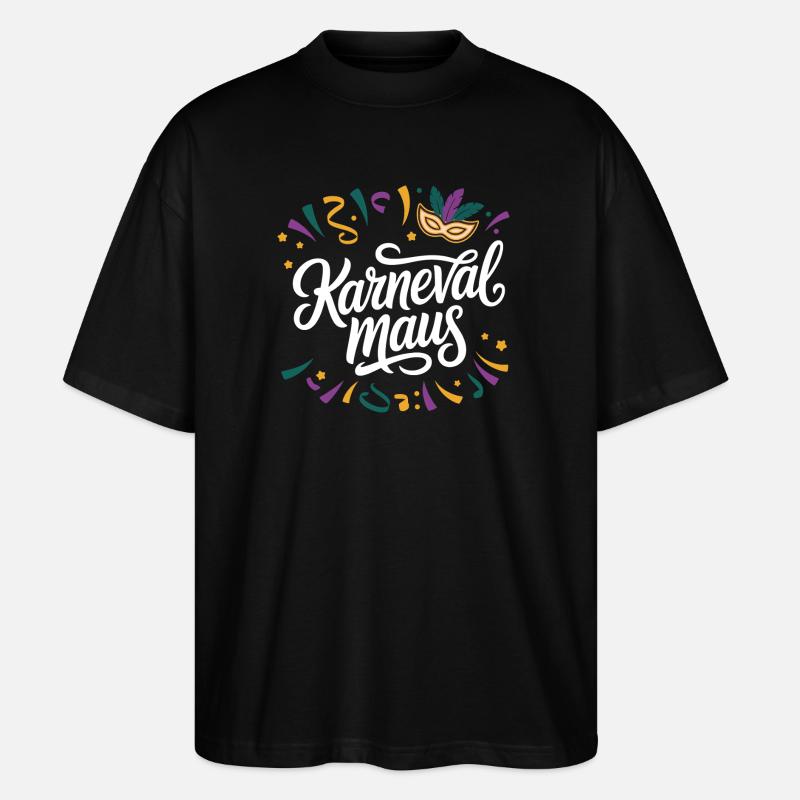 Souris de carnaval - T-shirt bio Blaster 2.0 coupe oversize Stanley/Stella Unisexe - noir