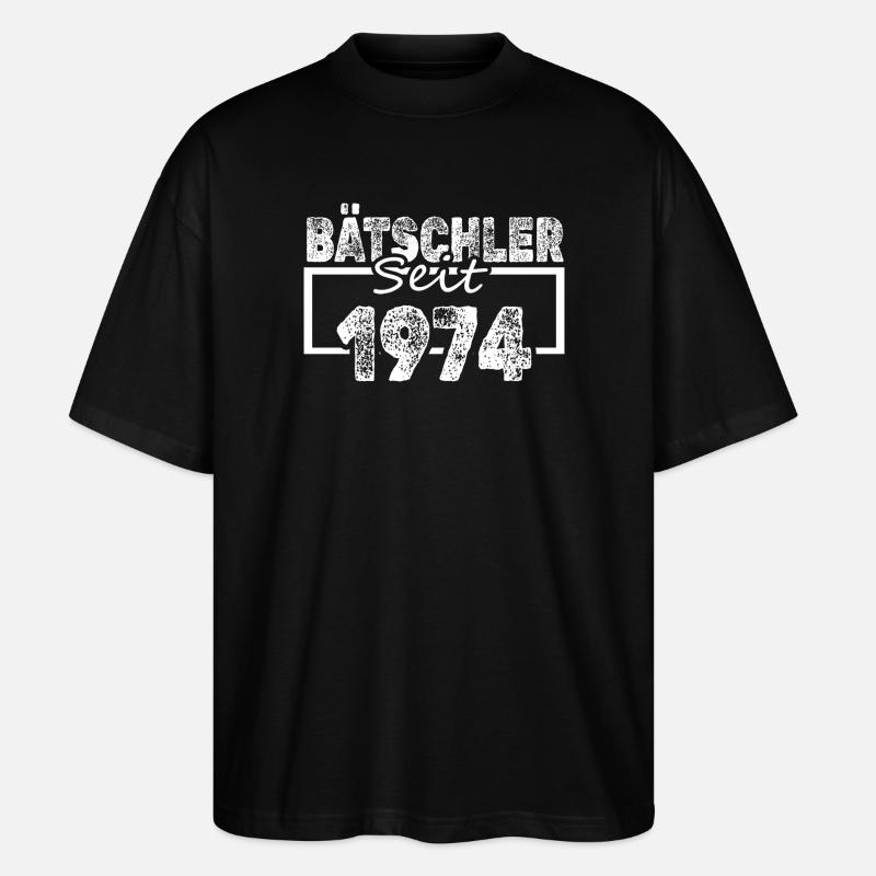 1974 - Stanley/Stella Oversized Unisex Bio T-Shirt Blaster 2.0 - Schwarz