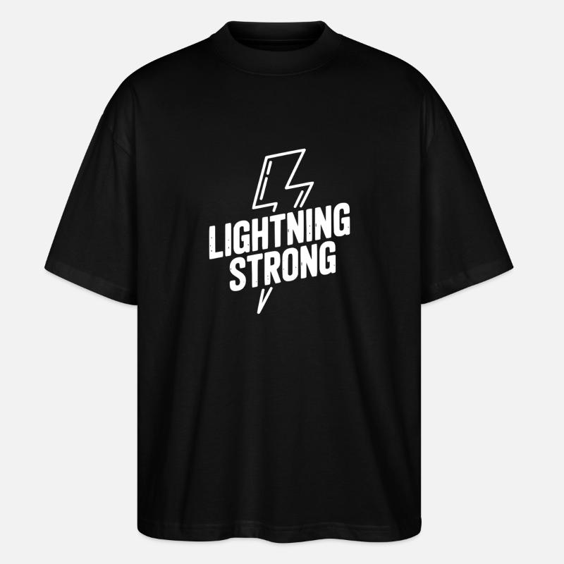 Lightning Strong - Stanley/Stella Oversized Unisex Organic T-shirt Blaster 2.0 - black
