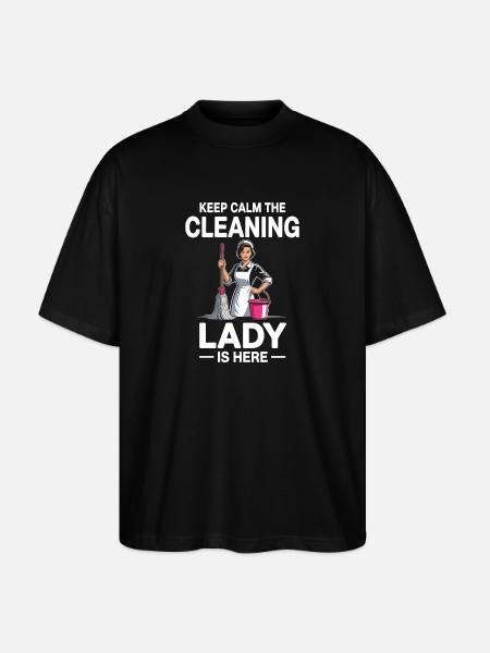 Cleaning Lady Household Professional Humor - Stanley/Stella Oversized Unisex Organic T-shirt Blaster 2.0 - black