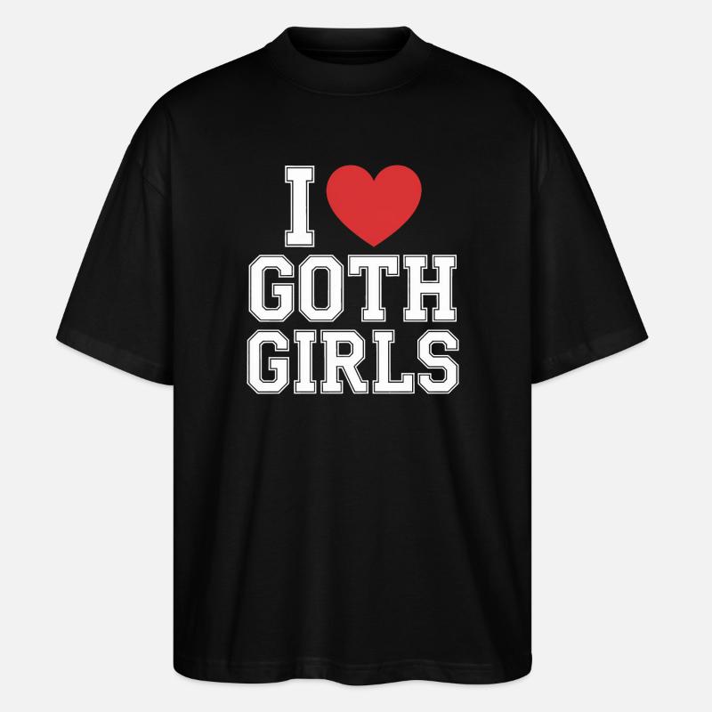 J’aime les filles gothiques - T-shirt bio Blaster 2.0 coupe oversize Stanley/Stella Unisexe - noir