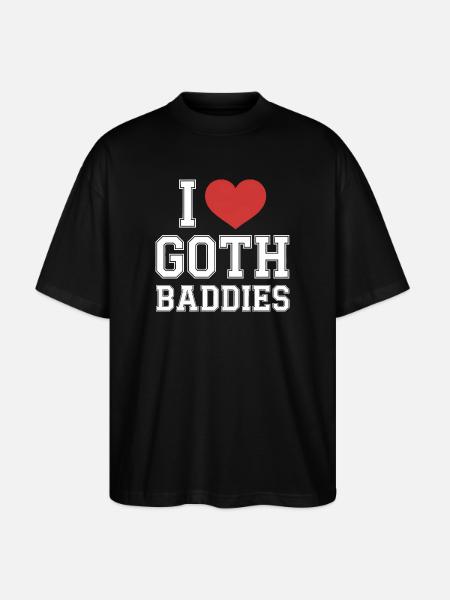 Ich liebe Goth-Bösewichte - Stanley/Stella Oversized Unisex Bio T-Shirt Blaster 2.0 - Schwarz