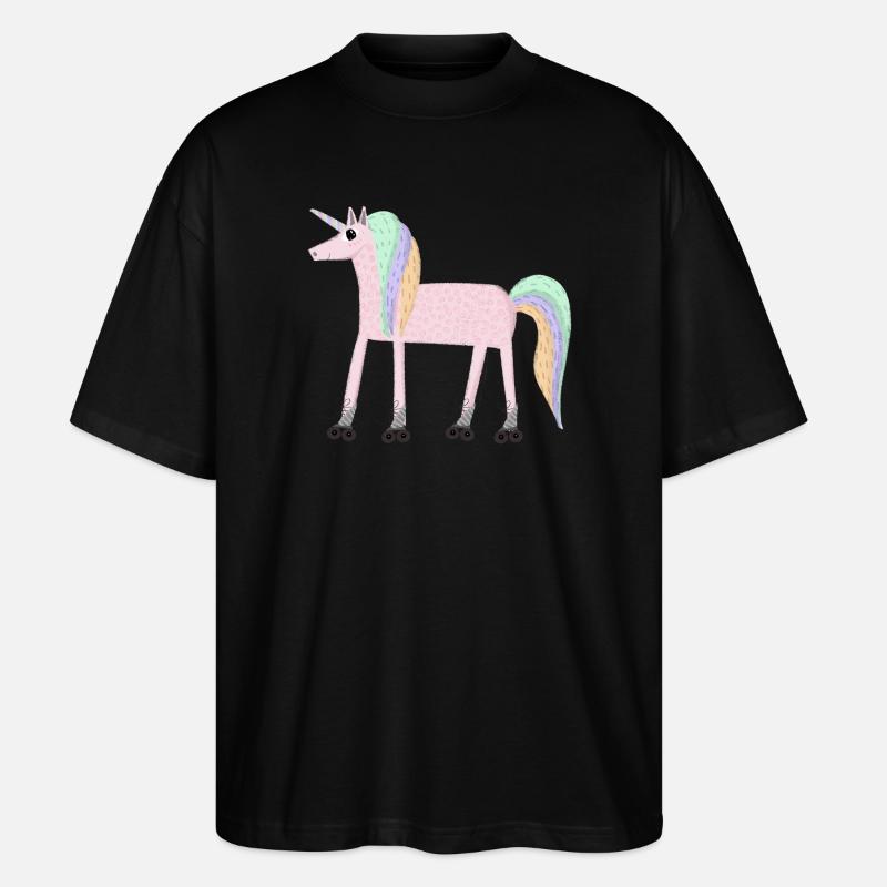 Unicorn_rollerSKate - T-shirt bio Blaster 2.0 coupe oversize Stanley/Stella Unisexe - noir