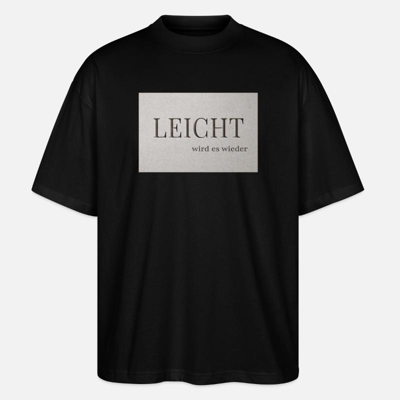 LEICHT wird es wieder - Stanley/Stella Oversized Unisex Bio T-Shirt Blaster 2.0 - Schwarz