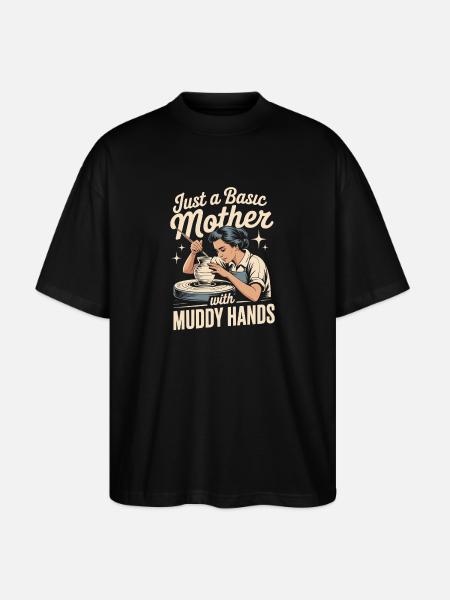 Pottery Pottery Studio Pottery Love - Stanley/Stella Oversized Unisex Organic T-shirt Blaster 2.0 - black