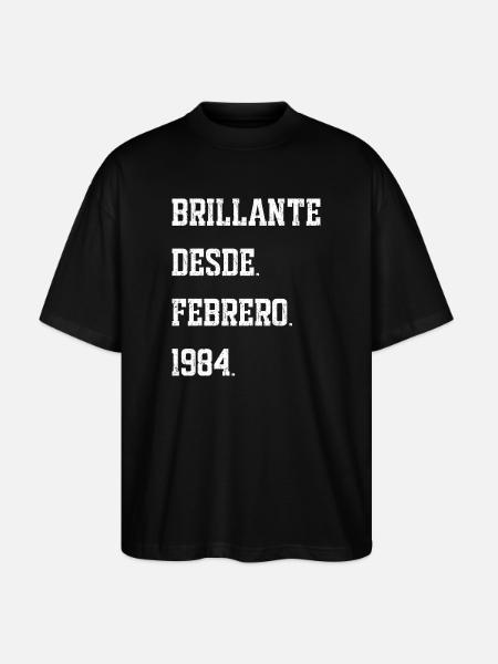 Date de naissance : février 1984 - T-shirt bio Blaster 2.0 coupe oversize Stanley/Stella Unisexe - noir