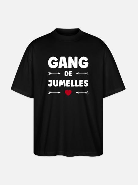 TWIN GANG - Stanley/Stella Oversized Unisex Organic T-shirt Blaster 2.0 - black