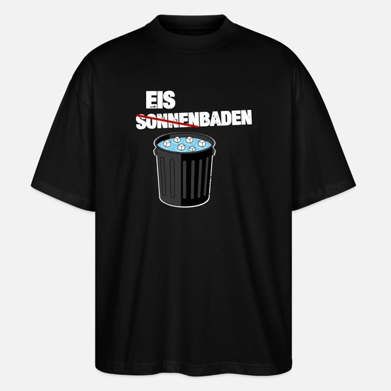 Glace au lieu de bronzer - T-shirt bio Blaster 2.0 coupe oversize Stanley/Stella Unisexe - noir