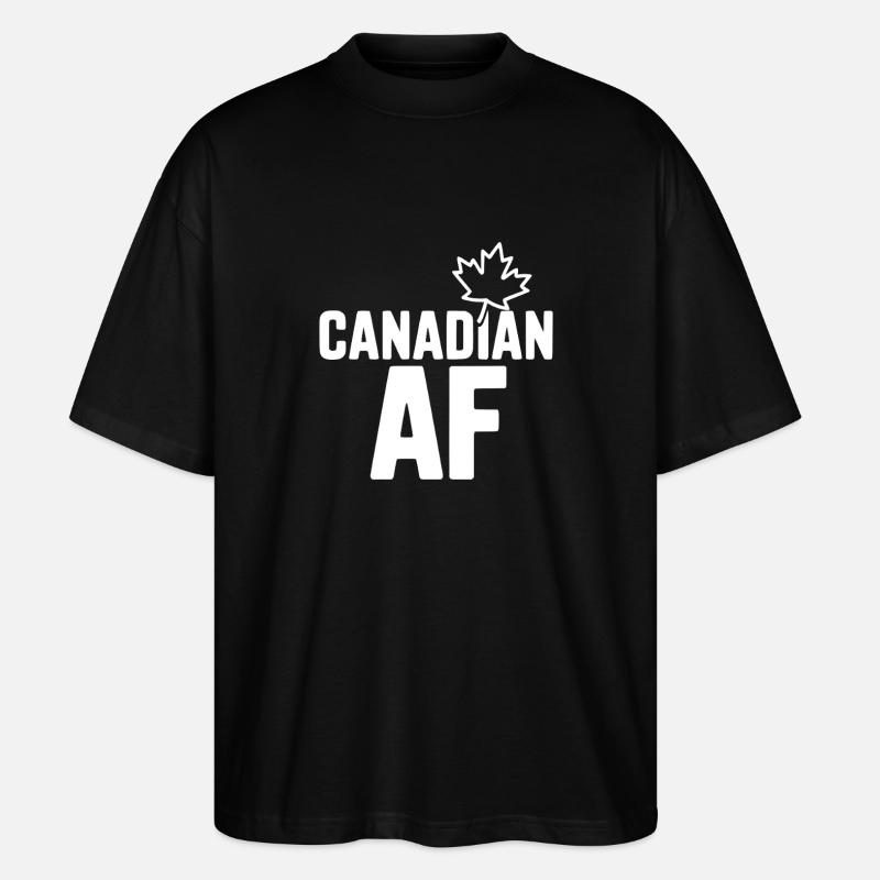 Kanadische Luftwaffe - Stanley/Stella Oversized Unisex Bio T-Shirt Blaster 2.0 - Schwarz