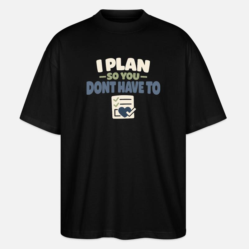 Family Provision Emergency Planner Prepper - Stanley/Stella Oversized Unisex Organic T-shirt Blaster 2.0 - black