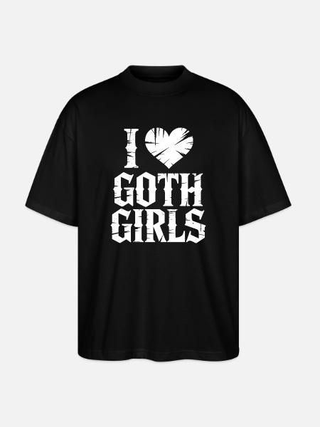 J’aime les filles gothiques - T-shirt bio Blaster 2.0 coupe oversize Stanley/Stella Unisexe - noir