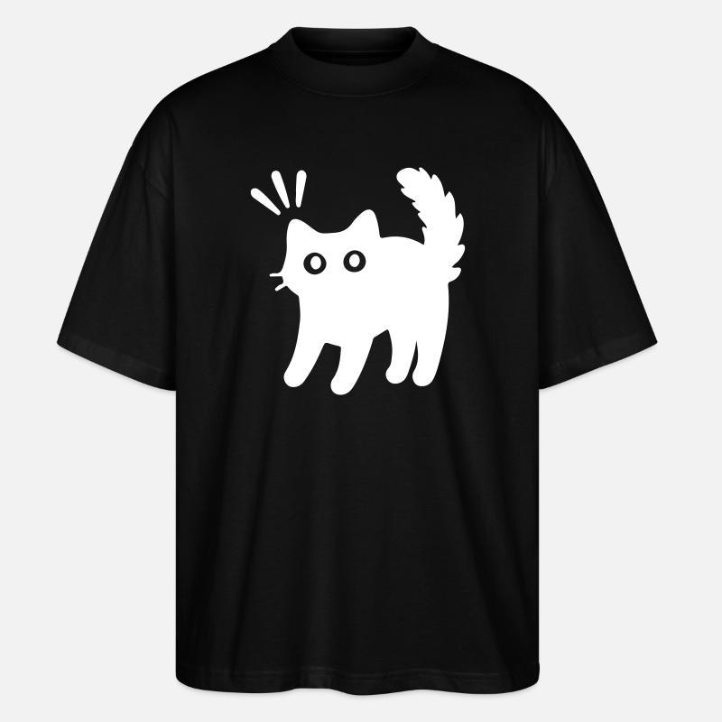 Kater Katze - Stanley/Stella Oversized Unisex Bio T-Shirt Blaster 2.0 - Schwarz