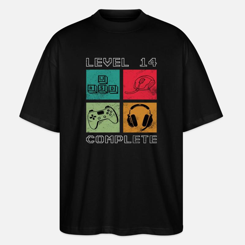 Level 14 completed - Stanley/Stella Oversized Unisex Organic T-shirt Blaster 2.0 - black