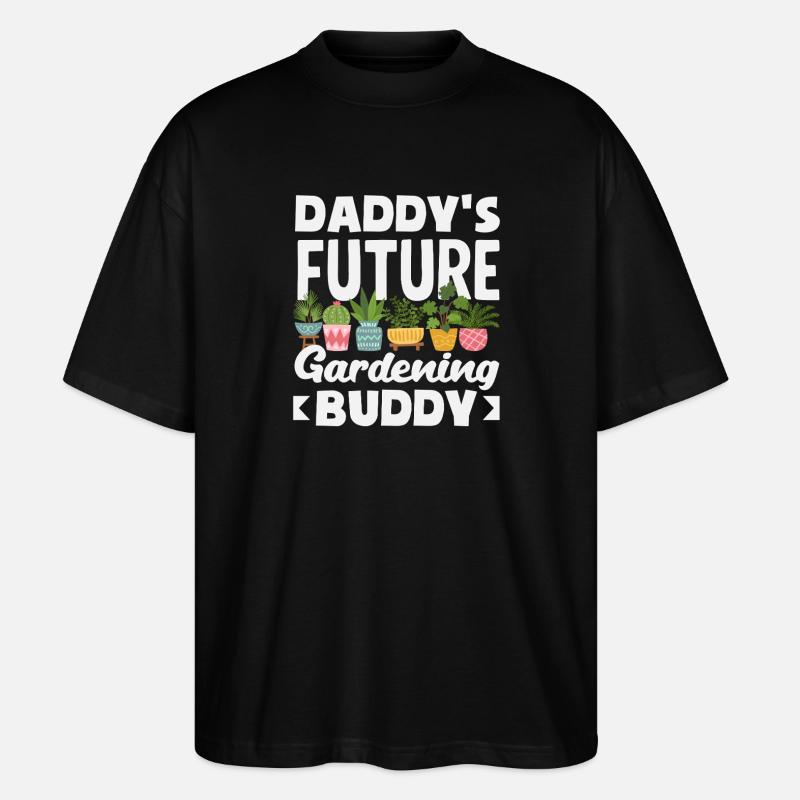 Daddy's Future Gardening Buddy Funnier - Stanley/Stella Oversized Unisex Organic T-shirt Blaster 2.0 - black