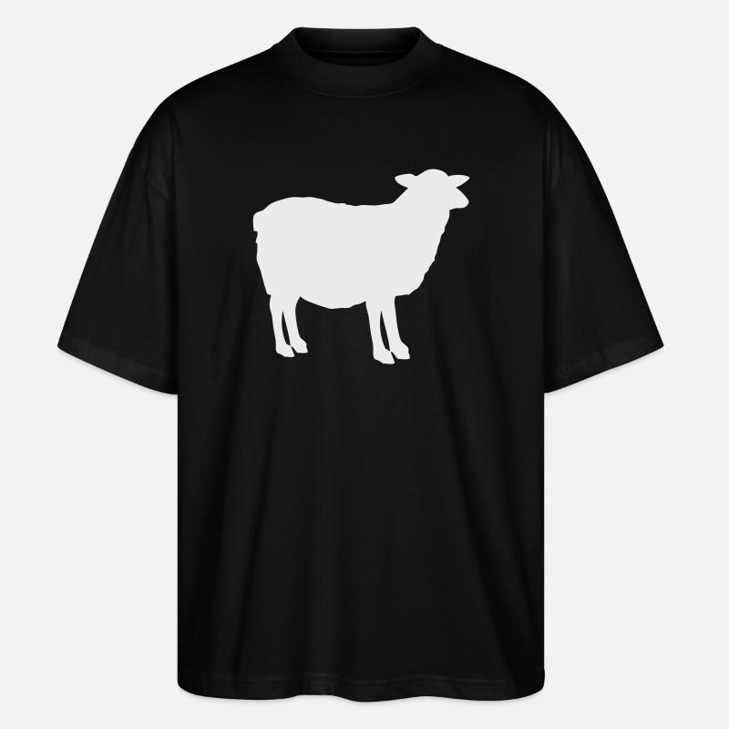 Silhouette de mouton - T-shirt bio Blaster 2.0 coupe oversize Stanley/Stella Unisexe - noir