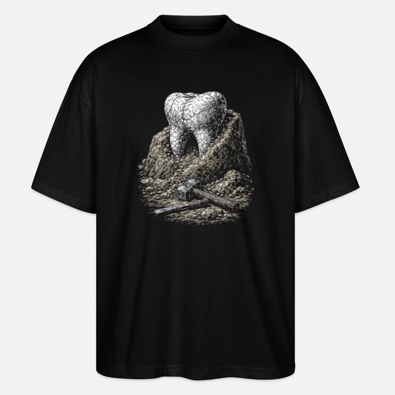 Dent dans la Roche - T-shirt bio Blaster 2.0 coupe oversize Stanley/Stella Unisexe - noir