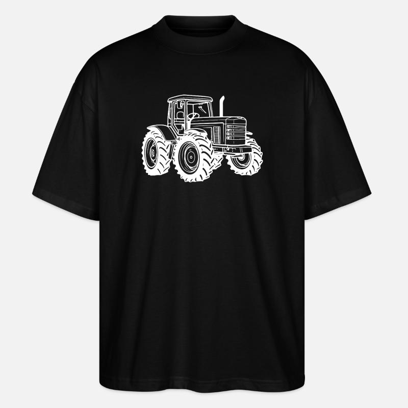 Tractor Icon Farmer - Stanley/Stella Oversized Unisex Organic T-shirt Blaster 2.0 - black