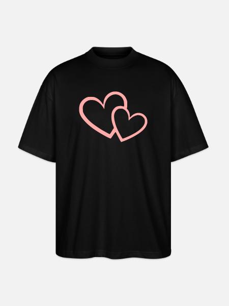 Saint-Valentin Cœur Rose, St.valentin - T-shirt bio Blaster 2.0 coupe oversize Stanley/Stella Unisexe - noir