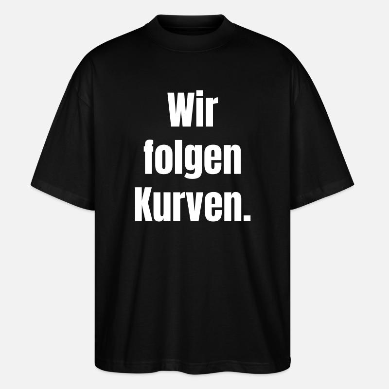 Nous suivons les courbes - T-shirt bio Blaster 2.0 coupe oversize Stanley/Stella Unisexe - noir