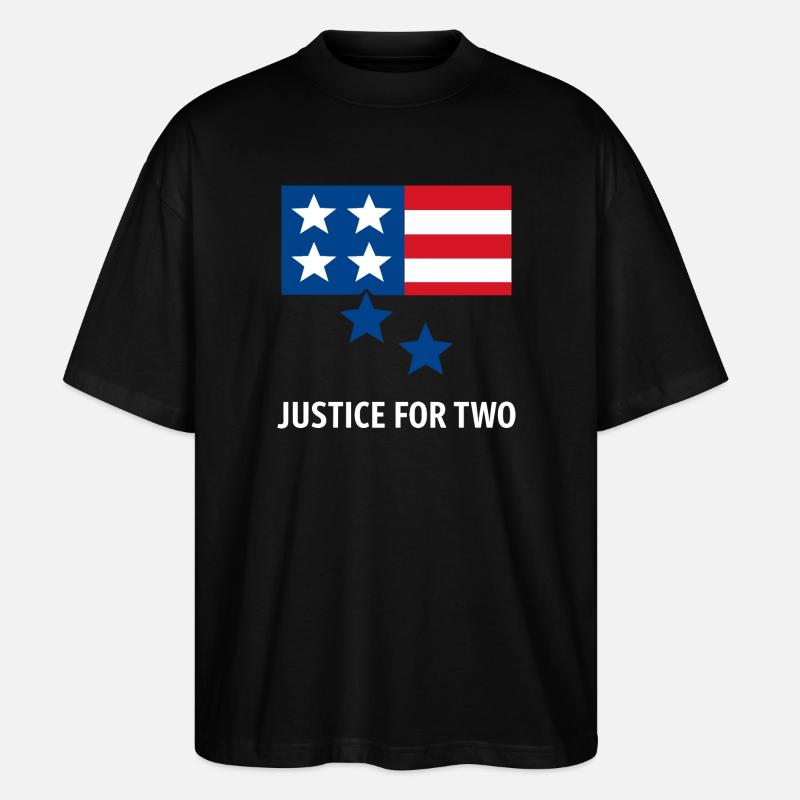Justice For Two - Stanley/Stella Oversized Unisex Organic T-shirt Blaster 2.0 - black